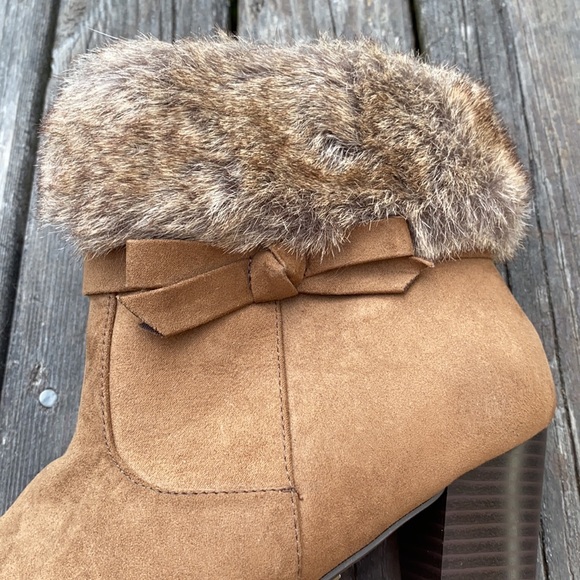 Dana Buchman Ankle Boots Faux Fur - Picture 4 of 10